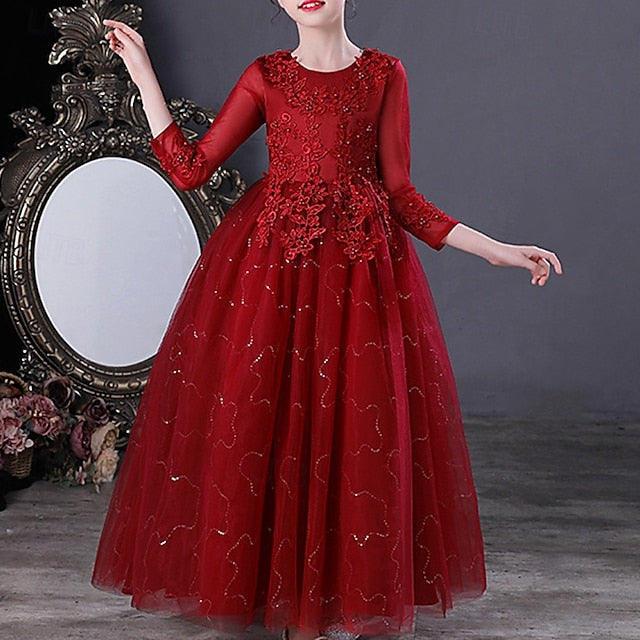 Girls' Princess Dress Kid's Girl Flower