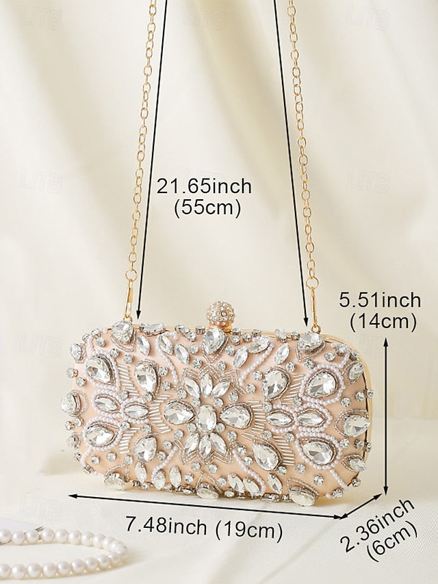 Bag Women's Clutch Crystal-Embellished