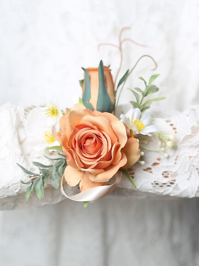 Elegant – Wedding and Wrist Artificial Corsage Boutonniere