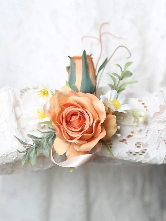 Elegant – Wedding and Wrist Artificial Corsage Boutonniere