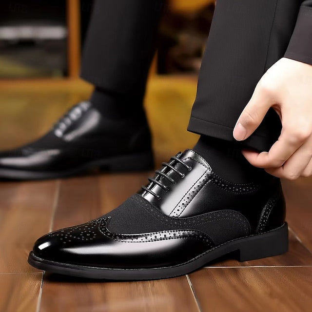 Shoes in and Green Oxford Wingtip Brown Men's Two-Tone –