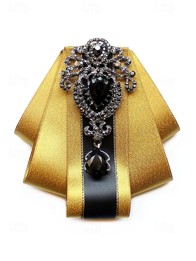 Elegant Tie - Diamond-Accent Men's Satin Bow Christmas