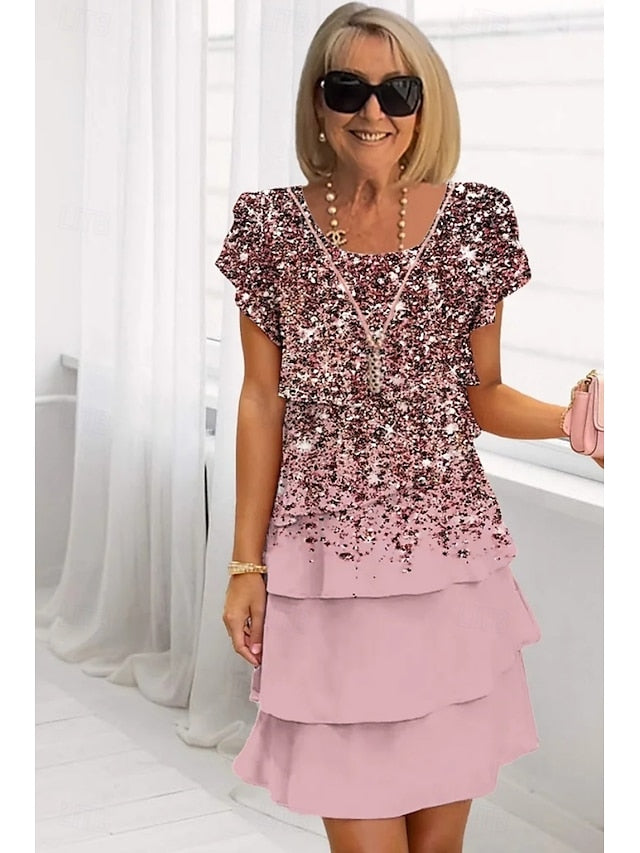 Women's Midi Dress Summer Dress Print Dress Elegant Daily