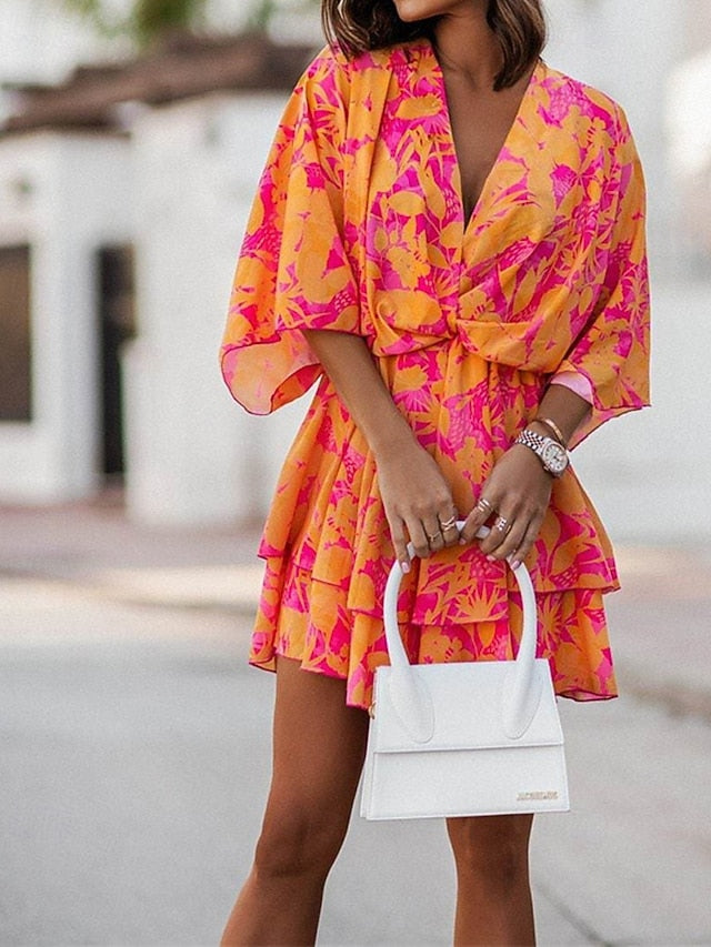 Women's Mini Dress Casual Dress Summer Dress Print Dress