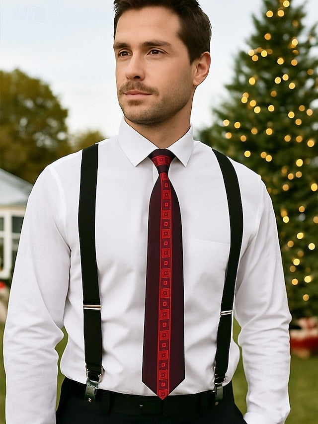 Men's Classic Necktie with Pattern Polyester