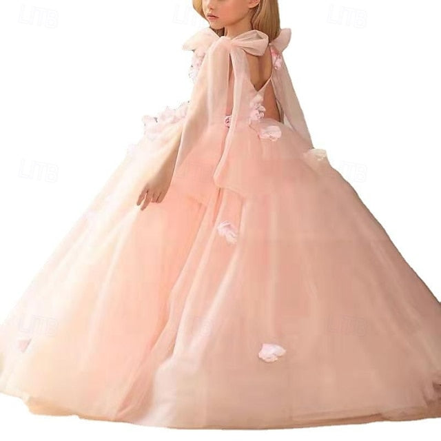 Girl Party Girls' Communion Dress Flower First