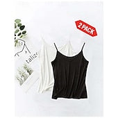 Women's Camisole Tank Top Backless Solid Color Daily Basic