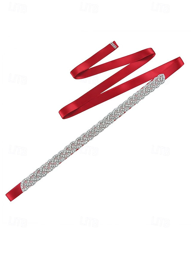 Bridal Waistband Elegant – Rhinestone Crystal Wedding