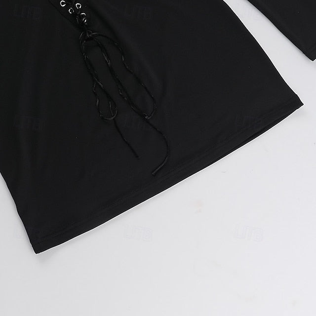 Women's Mini Dress Black Dress Elegant Fashion Modern Daily