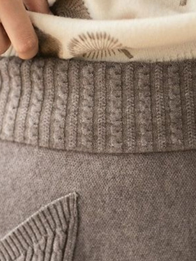 Women's Casual Maxi Mid Rise Skirts Plain Pocket