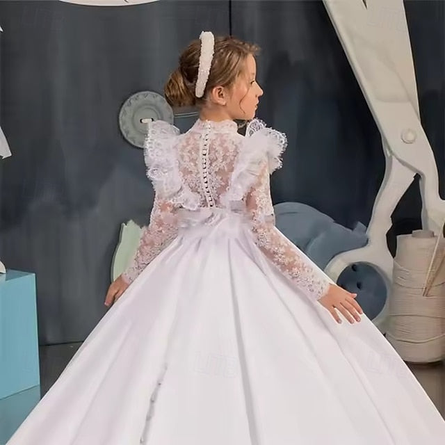 Girl Party Dress Flower Communion First Girls'