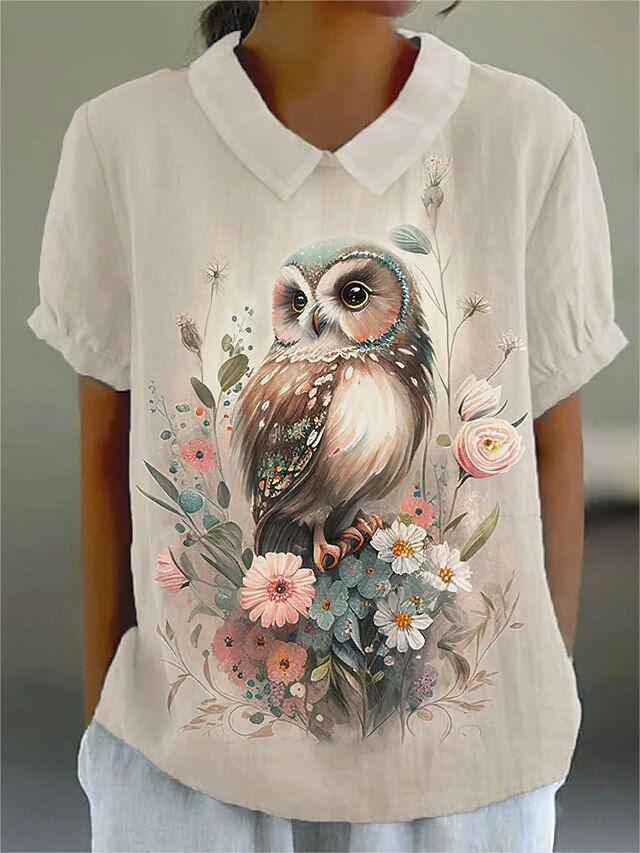 Women's Blouse Print Graphic Animal Daily Stylish Casual
