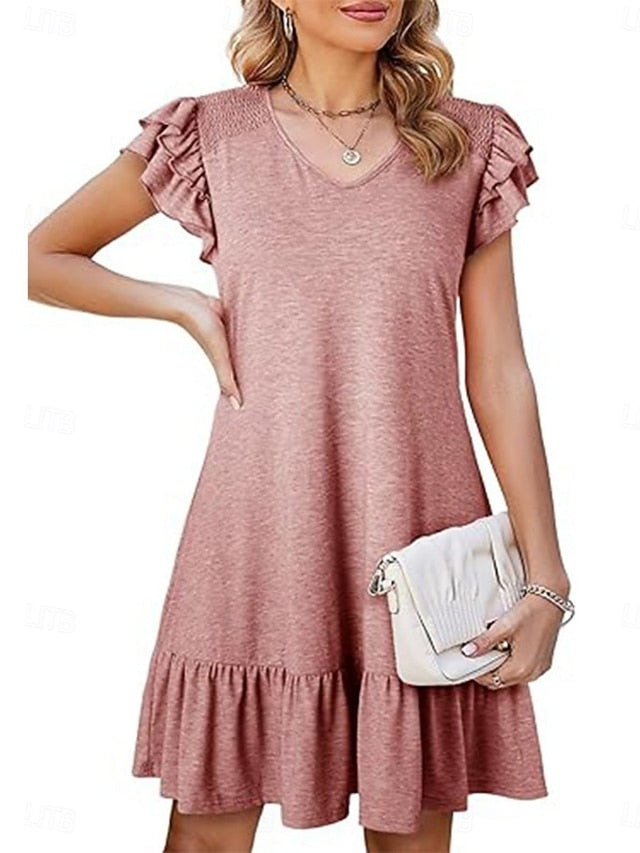 Women's Mini Dress Casual Dress A Line Dress Stylish Basic