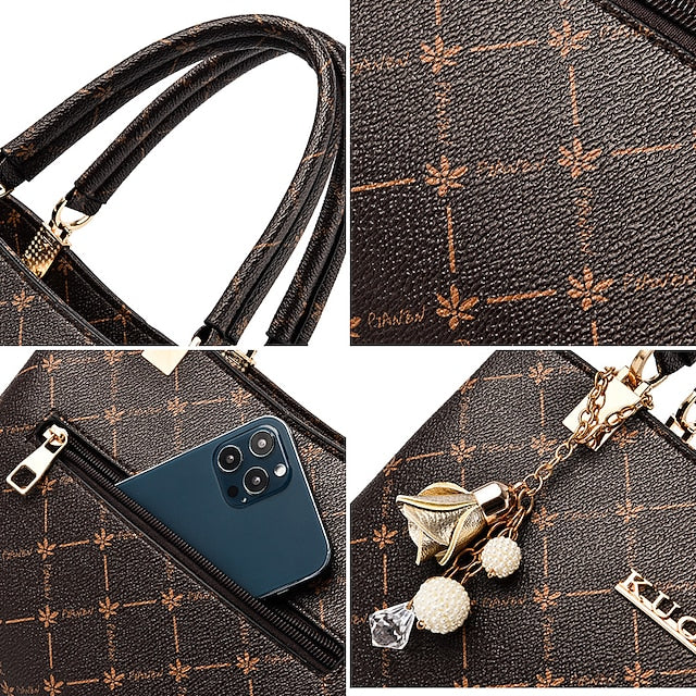 Damen Herren PU Party Ledertasche Schultertasche Handtasche