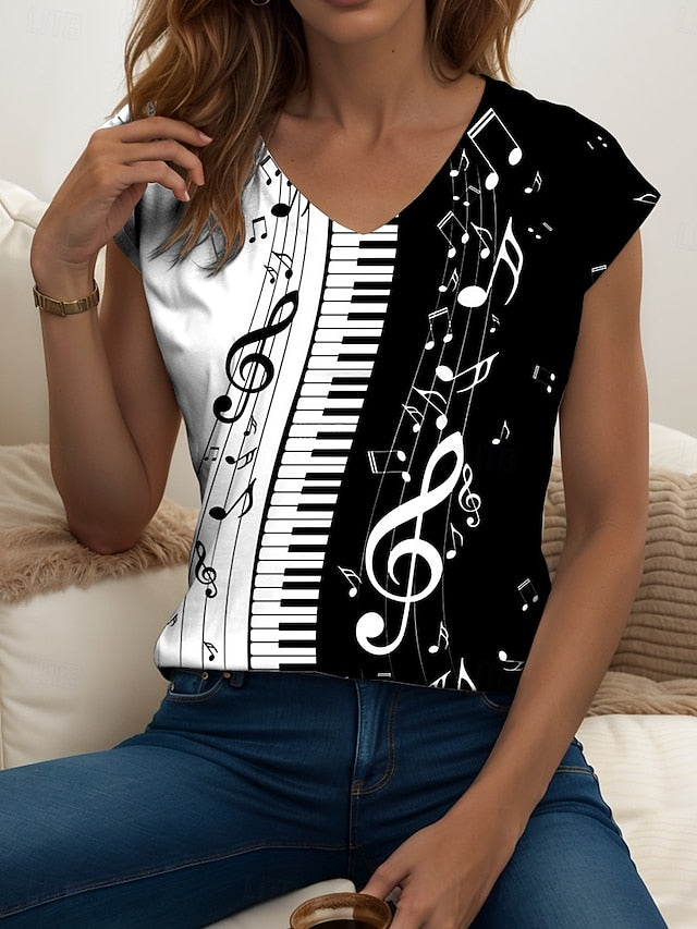 Women's Graphic Geometric Striped Camisole Tank Top Vintage