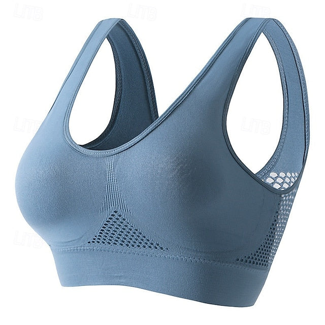 Women's Light Support Sports Bra Running Bra Open Back Bra