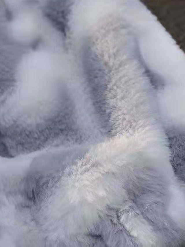 Coat Jacket Women's Warm Faux Teddy Fur Fleece