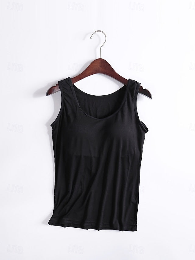 Women's Camisole Tank Top Solid Color Daily Basic Casual