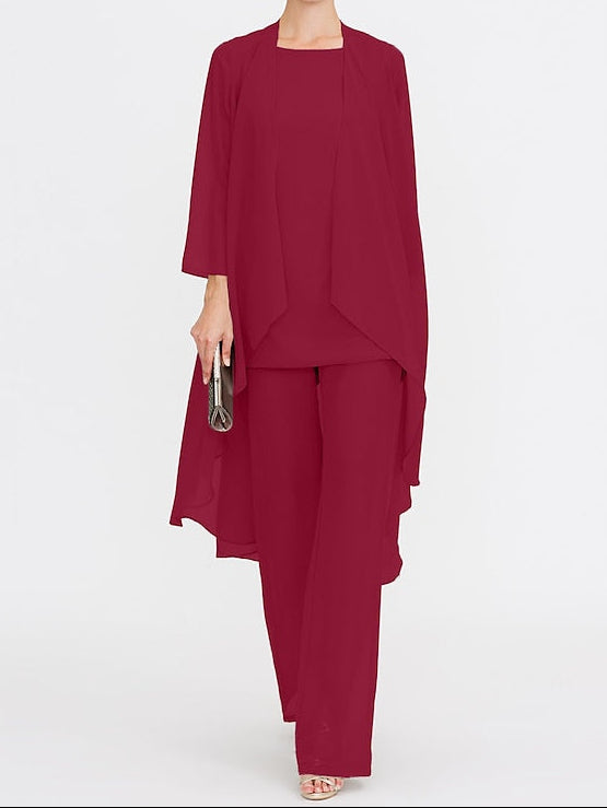 Wedding Mother 3 Piece Pantsuit the of Bride Beach