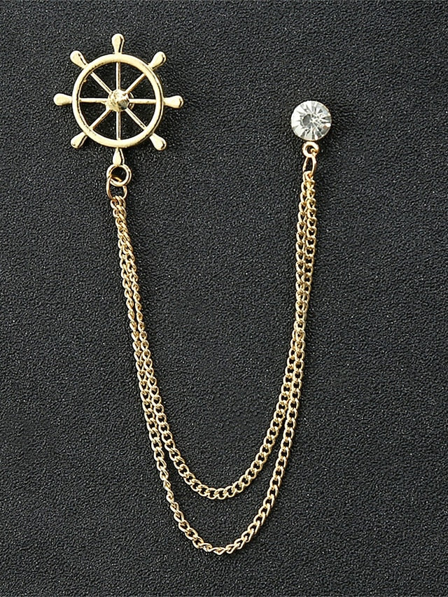 Pins Men's Alloy Reindeer – Elegant Christmas Collar