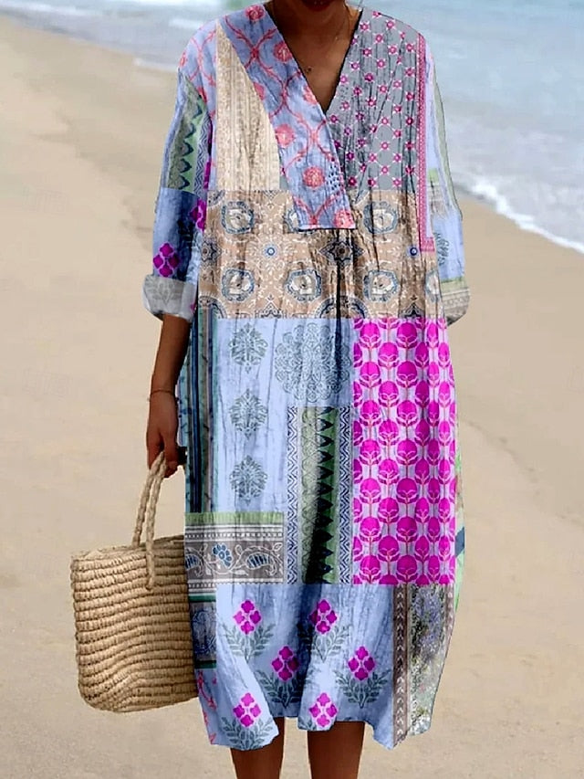 Women's Midi Dress Casual Dress Sundress A Line Dress