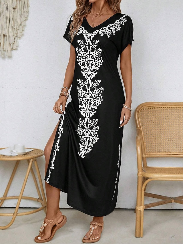 Women's Maxi Dress Sundress Shift Dress A Line Dress Ethnic