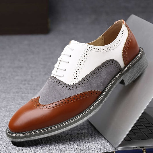 Spectator Gatsby-Inspired Wingtip Men's Shoes Oxford in