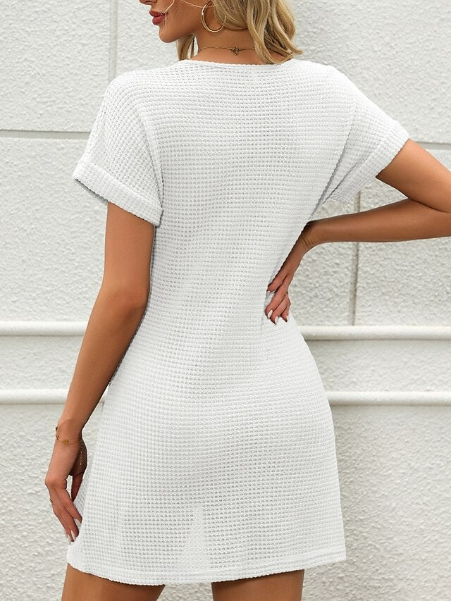 Women's Swimwear Cover Up Swim Dress Swimsuit Knitted