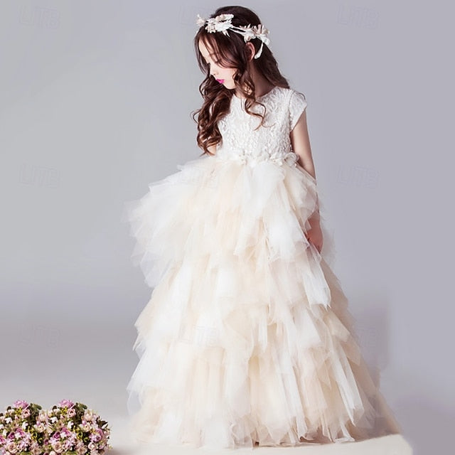 Girls' Princess Kid's Dress Flower Girl