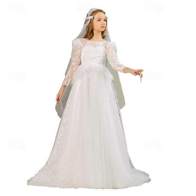 Dress Formal Flower Girls' First Girl Princess Gown