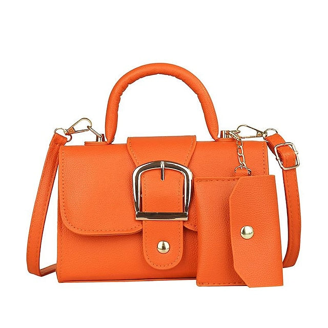 Durable PU Handbag Leather Women's Crossbody Bag Daily