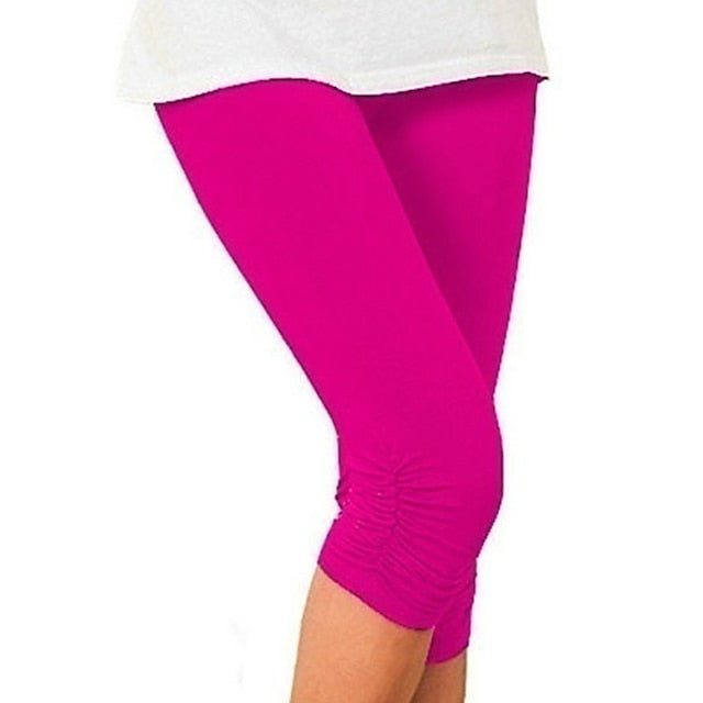 Women's Normal Capri Pants Leggings Fashion Calf-Length Mid
