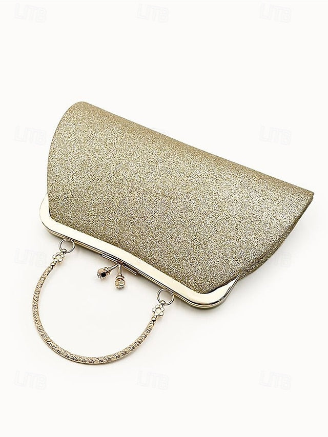 Women's with Evening Purse Clutch Vintage Glitter Pleated