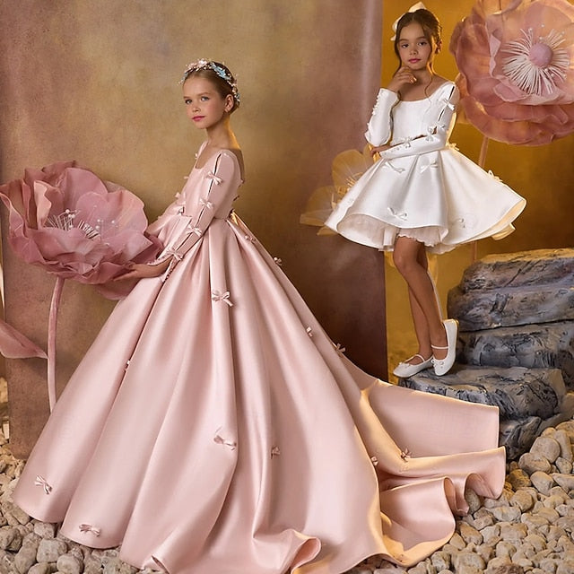 Flower Communion Girls' Party Dress First Girl Kids