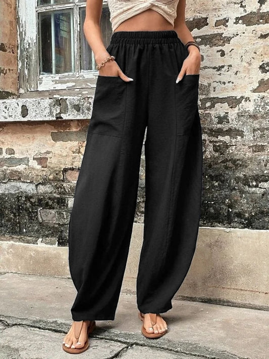 Women's Linen Pants Tapered pants Pants Trousers Baggy