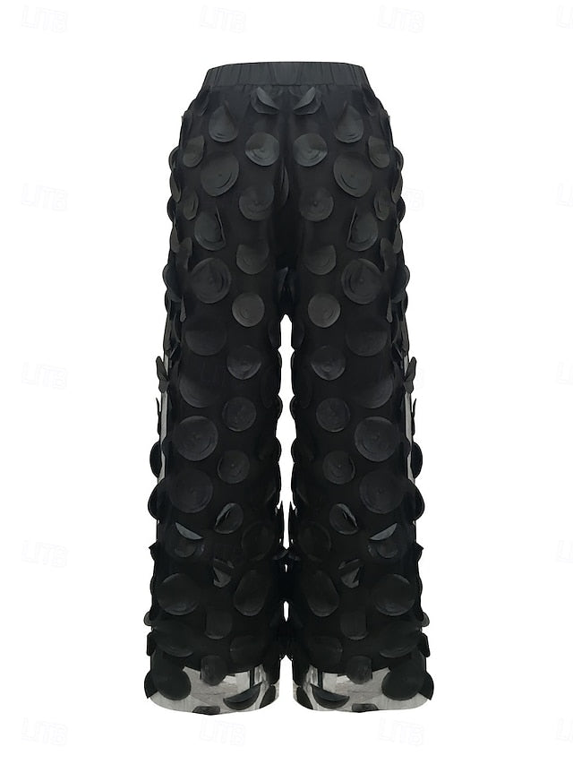 Women's Wide Leg Chinos Streetwear Casual Full Length