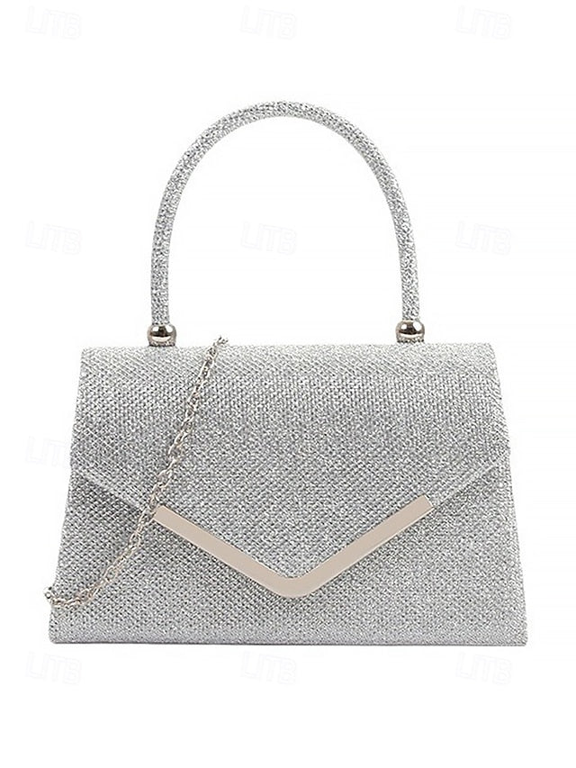 Chain Glitter – Bag with Women's Evening Clutch Strap
