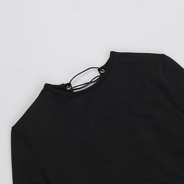 Women's Mini Dress Black Dress Elegant Fashion Modern Daily