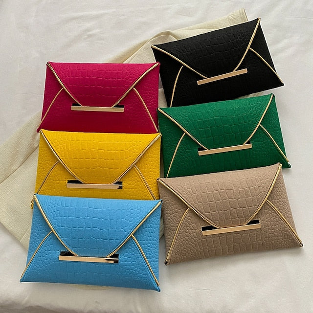 Sacs Pochettes en cuir PU pour femme pour soirée de mariage