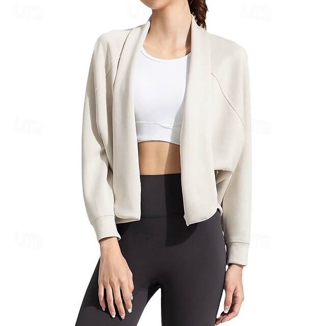 Women's Workout Cardigan Yoga Shawl Breathable Tencel Long