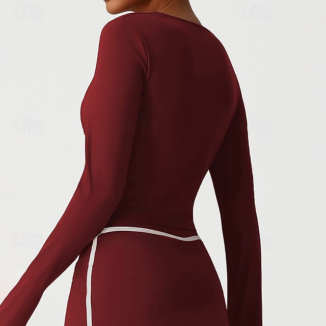 Women's Solid Colored Sport Shirt Tennis Shirt Stylish