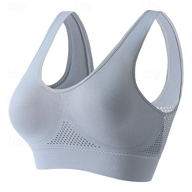 Women's Light Support Sports Bra Running Bra Open Back Bra