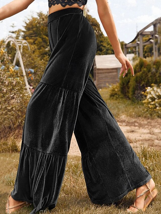 Women's Wide Leg Corduroy Pants Pants Trousers Fashion