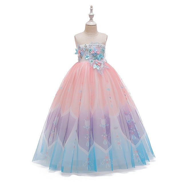 Girls' Party Kids Flower Dress Girl