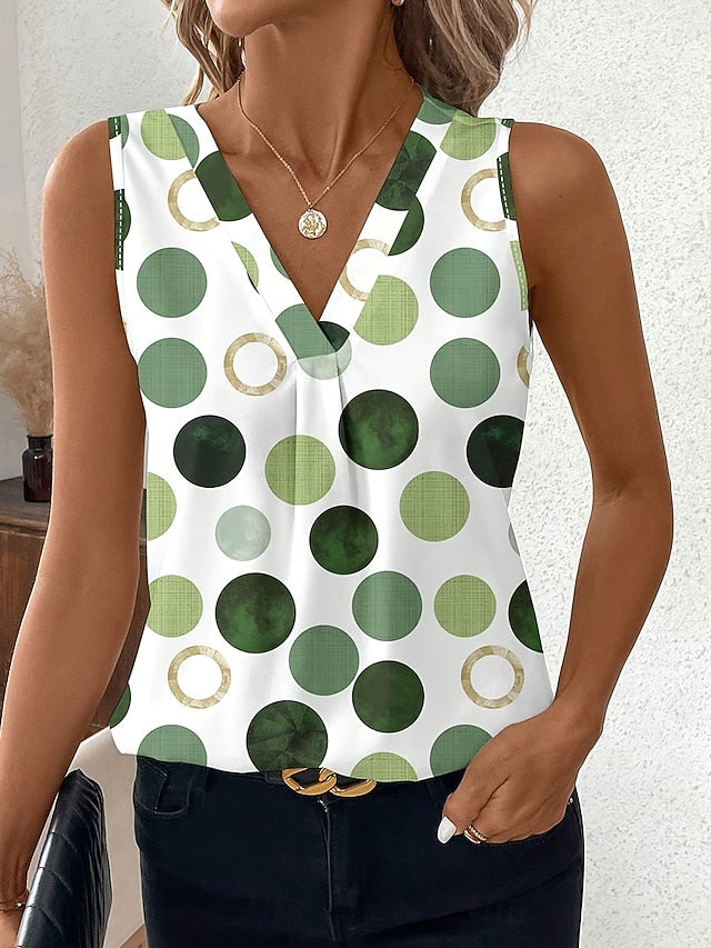 Women's Tank Top Graphic Geometric Abstract Elegant Vintage