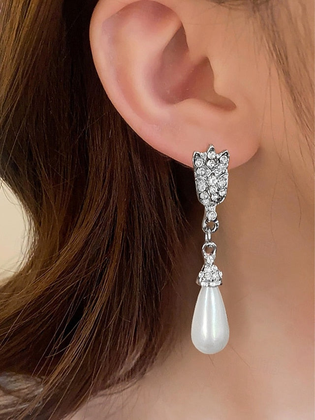 Pearl – Set Double-Layer Bridal Elegant Necklace Jewelry