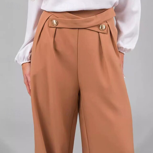 Women's Chinos Straight Streetwear Casual Full Length