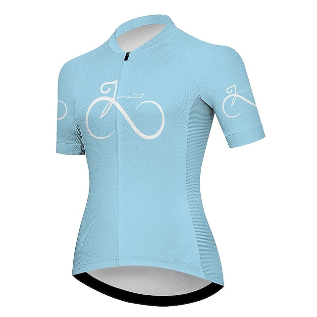 Women's Cycling Jersey Graphic Funny Short Sleeve Bike