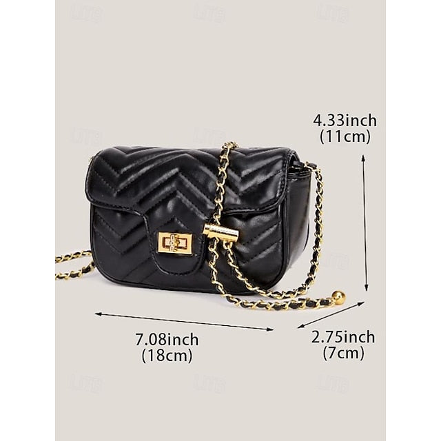 Ledertasche Damen Weiß Crossbody mit Gold Elegante Kette