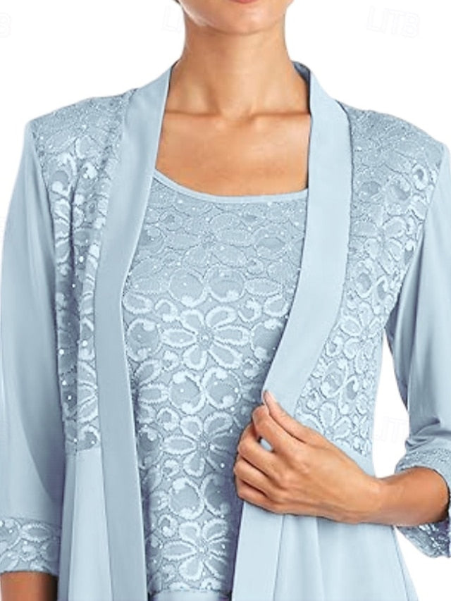 Bride 3 Elegant Pantsuit Piece Mother of Dress the